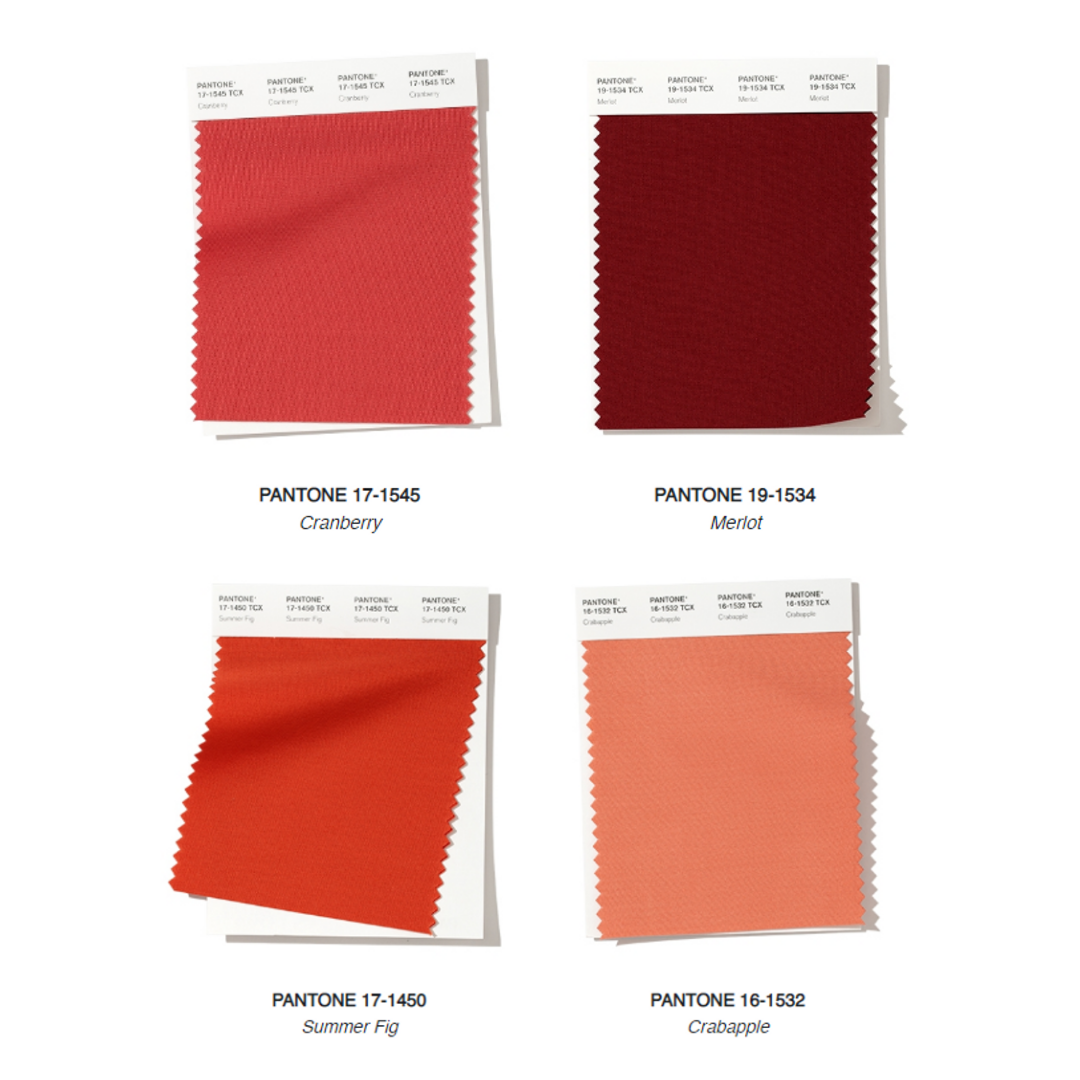 Pantone rosso e rosa